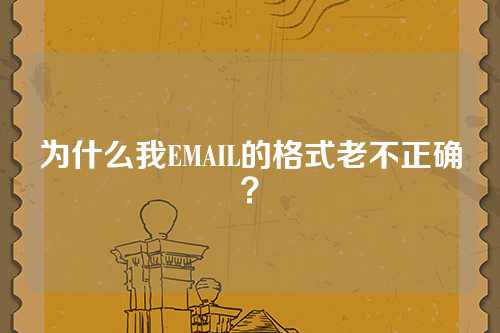 为什么我EMAIL的格式老不正确？