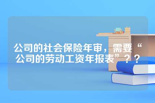 公司的社会保险年审，需要“公司的劳动工资年报表”？？